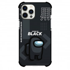 Among Us Black Phone Case For iPhone Samsung Galaxy Pixel OnePlus Vivo Xiaomi Asus Sony Motorola Nokia - Among Us Cyan Black
