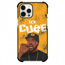 Ice Cube Phone Case For iPhone Samsung Galaxy Pixel OnePlus Vivo Xiaomi Asus Sony Motorola Nokia - Ice Cube Hip Hop Illustration Art On Yellow Background