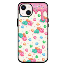 Cute Candy Hearts Phone Case For iPhone and Samsung Galaxy Devices - Cute Candy Hearts Pattern Art