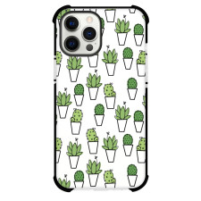 Green Cactus Phone Case For iPhone and Samsung Galaxy Devices - Green Cactus Pattern Art