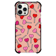 Heart Lollipops Phone Case For iPhone and Samsung Galaxy Devices - Heart Lollipops Pattern Art