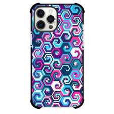 Hexa Colorful Vector Phone Case For iPhone and Samsung Galaxy Devices - Hexa Colorful Vector Pattern Art