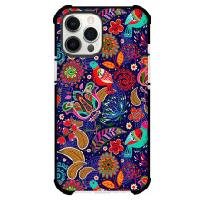 Mexican Flower And Birds Phone Case For iPhone and Samsung Galaxy Devices - Mexican Flower And Birds Pattern Art