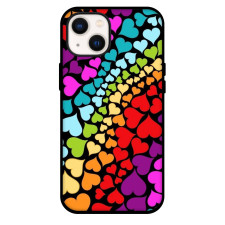 Rainbow Hearts Phone Case iPhone and Samsung Galaxy Devices - Rainbow Hearts pattern Art