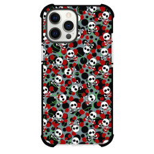 Skull And Cherry Phone Case For iPhone and Samsung Galaxy Devices - Skull And Cherry Pattern Art