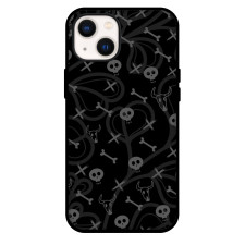 Skull Pattern Phone Case For iPhone and Samsung Galaxy Devices - Skull Pattern Art On Black Background