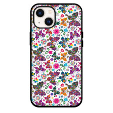 Spunky Spring Butterflies Phone Case For iPhone and Samsung Galaxy Devices - Spunky Spring Butterflies Pattern Art