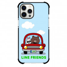 LINE Friends Phone Case For iPhone Samsung Galaxy Pixel OnePlus Vivo Xiaomi Asus Sony Motorola Nokia - LINE Friends Brown And Cony Long Drive