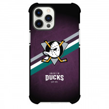 NHL Anaheim Ducks Phone Case For iPhone Samsung Galaxy Pixel OnePlus Vivo Xiaomi Asus Sony Motorola Nokia - Team 1993 Logo Stripe Background
