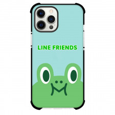 LINE Friends Leonard Phone Case For iPhone Samsung Galaxy Pixel OnePlus Vivo Xiaomi Asus Sony Motorola Nokia - Leonard Half Face On Blue Background