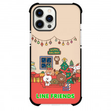LINE Friends Phone Case For iPhone Samsung Galaxy Pixel OnePlus Vivo Xiaomi Asus Sony Motorola Nokia - LINE Friends Happy Holiday Poster 2023