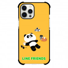 LINE Friends Pangyo Phone Case For iPhone Samsung Galaxy Pixel OnePlus Vivo Xiaomi Asus Sony Motorola Nokia - Pangyo Laying On The Floor Yellow Background