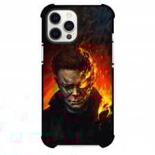 Halloween Michael Myers Phone Case For iPhone And Samsung Galaxy Devices - Michael Myers Burning Portrait