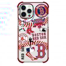 MLB Boston Red Sox Phone Case For iPhone Samsung Galaxy Pixel OnePlus Vivo Xiaomi Asus Sony Motorola Nokia - Boston Red Sox Mania Collage Logo