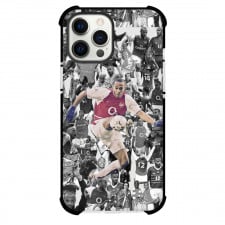 Thierry Henry Case For iPhone Samsung Galaxy Pixel OnePlus Vivo Xiaomi Asus Sony Motorola Nokia - Thierry Henry Black and White Collage Backgound