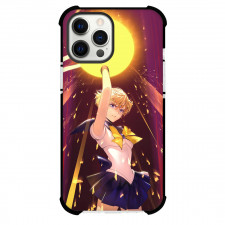 Sailor Moon Uranus Phone Case For iPhone Samsung Galaxy Pixel OnePlus Vivo Xiaomi Asus Sony Motorola Nokia - Uranus Illustration Art on Purple Background