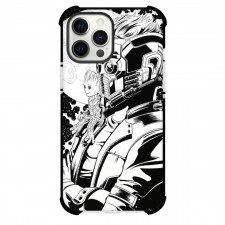 Guardians Of The Galaxy Phone Case For iPhone Samsung Galaxy Pixel OnePlus Vivo Xiaomi Asus Sony Motorola Nokia - Star Lord Baby Groot Side Portrait Black And White