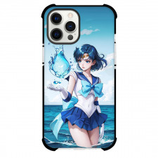 Sailor Moon Mercury Phone Case For iPhone Samsung Galaxy Pixel OnePlus Vivo Xiaomi Asus Sony Motorola Nokia - Sailor Mercury Stand in River and Carry Water Drop HD Art