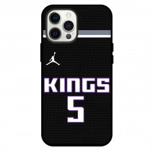 NBA De Aaron Fox Phone Case For iPhone Samsung Galaxy Pixel OnePlus Vivo Xiaomi Asus Sony Motorola Nokia - De Aaron Fox Sacramento Kings No. 5 Jersey