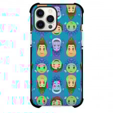 Luca Phone Case For iPhone and Samsung Galaxy Devices - Luca Movie Character Avatar Pattern Art On Blue Background