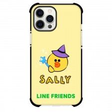 LINE Friends Sally Phone Case For iPhone Samsung Galaxy Pixel OnePlus Vivo Xiaomi Asus Sony Motorola Nokia - Sally Magician Avatar On Yellow Background