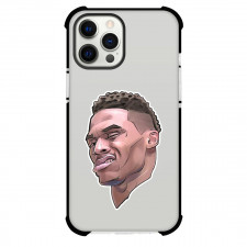 NBA Russell Westbrook Phone Case For iPhone Samsung Galaxy Pixel OnePlus Vivo Xiaomi Asus Sony Motorola Nokia - Russell Westbrook Smirk Avatar Portrait Illustration
